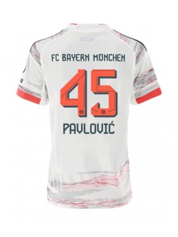 Bayern Munich Aleksandar Pavlovic #45 Replika Borta Kläder Dam 2025-26 Kortärmad